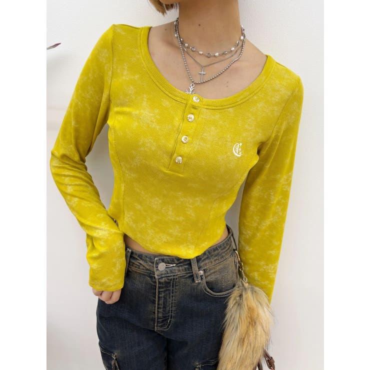 ワンポイントヘンリーネックトップス | EVRIS | 詳細画像2 