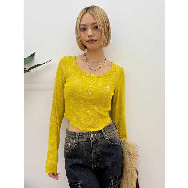 ワンポイントヘンリーネックトップス | EVRIS | 詳細画像4 