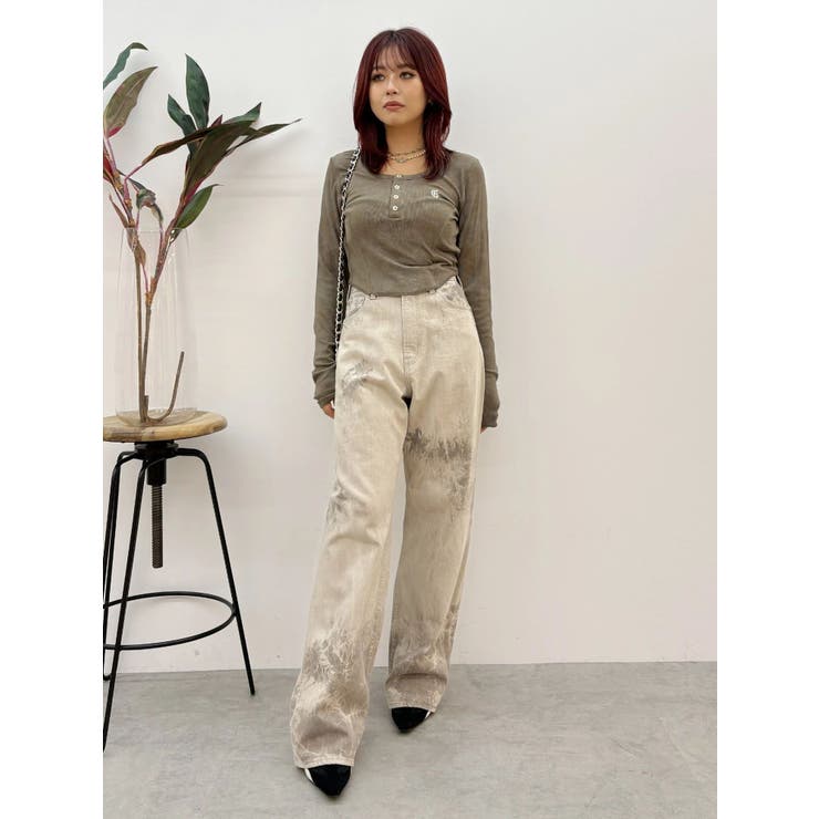 ワンポイントヘンリーネックトップス | EVRIS | 詳細画像40 