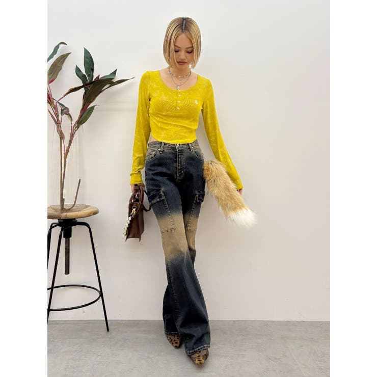 ワンポイントヘンリーネックトップス | EVRIS | 詳細画像8 