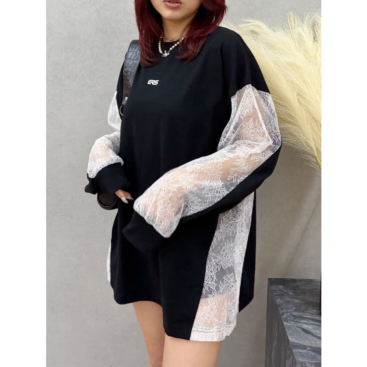 ブラック | レースコンビBIGロンT | EVRIS