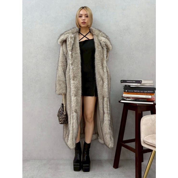 フェイクファーロングコート | EVRIS | 詳細画像10 