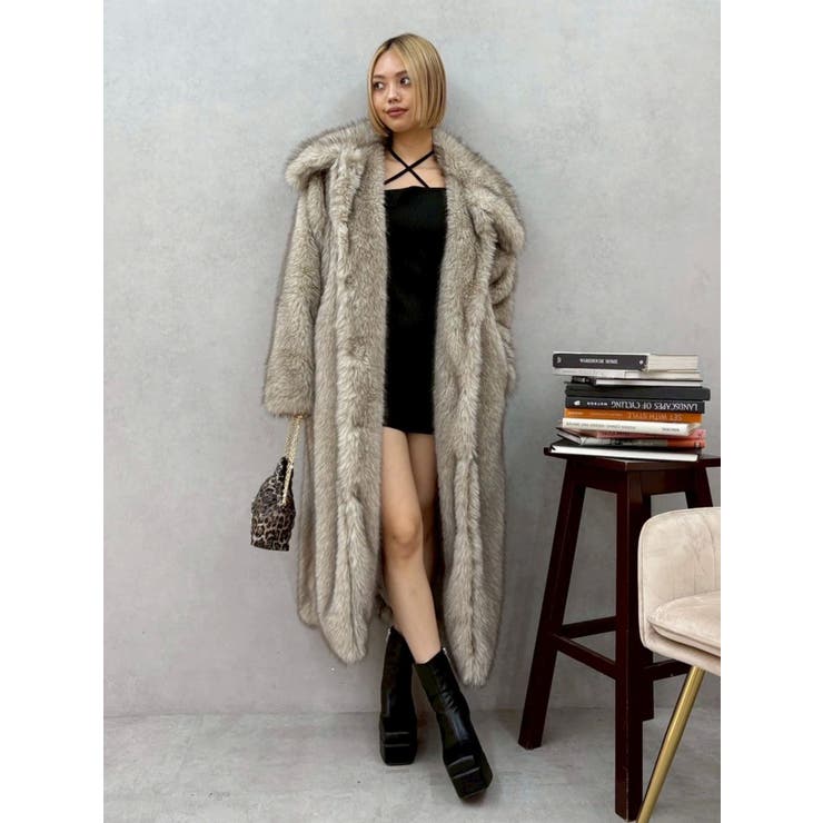 フェイクファーロングコート | EVRIS | 詳細画像14 