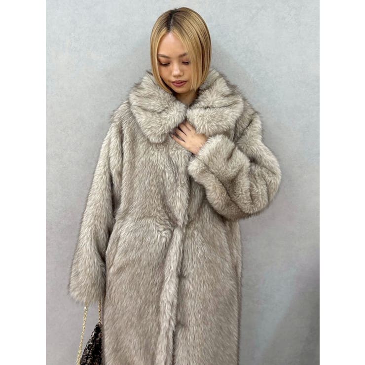 フェイクファーロングコート | EVRIS | 詳細画像18 