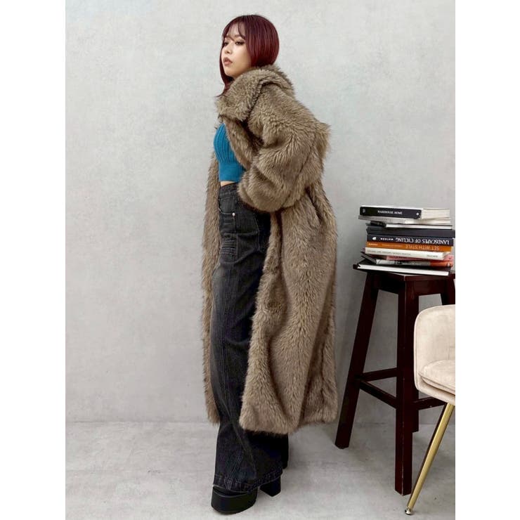 フェイクファーロングコート | EVRIS | 詳細画像26 