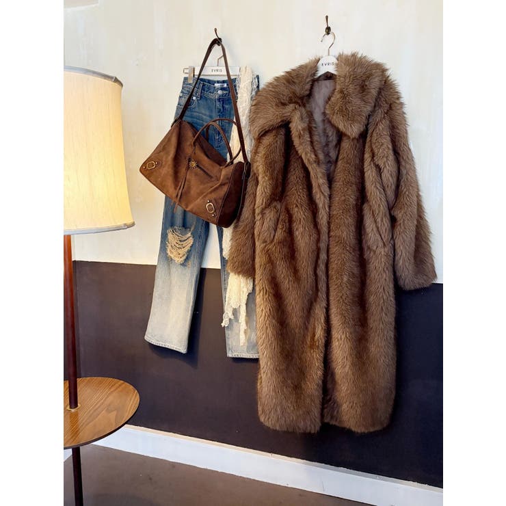 フェイクファーロングコート | EVRIS | 詳細画像28 