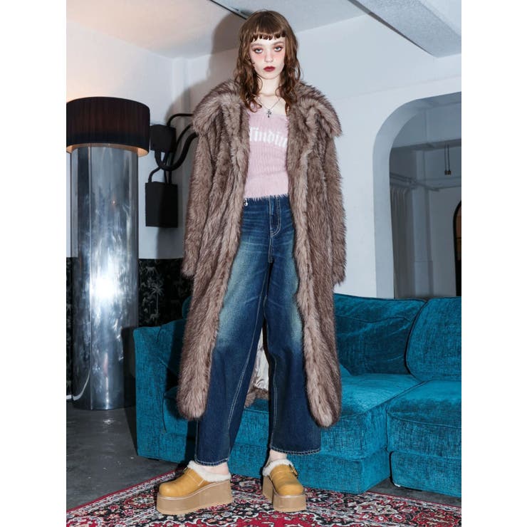 フェイクファーロングコート | EVRIS | 詳細画像6 