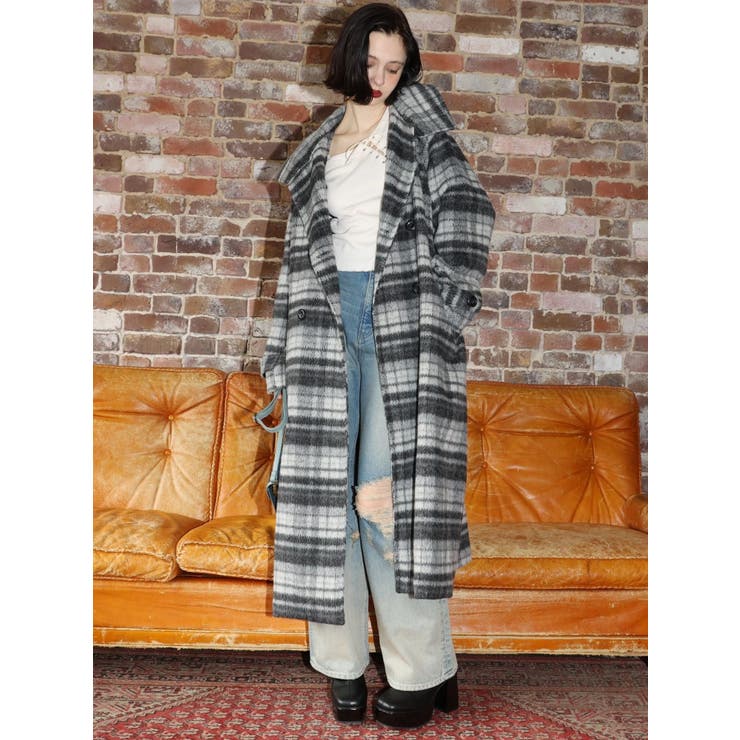 スタンドカラーロングコート | EVRIS | 詳細画像48 