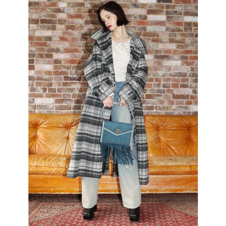 スタンドカラーロングコート | EVRIS | 詳細画像49 