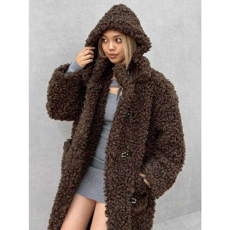 フェイクファーダッフルコート | EVRIS | 詳細画像11 