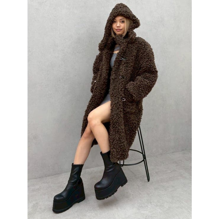 フェイクファーダッフルコート | EVRIS | 詳細画像12 