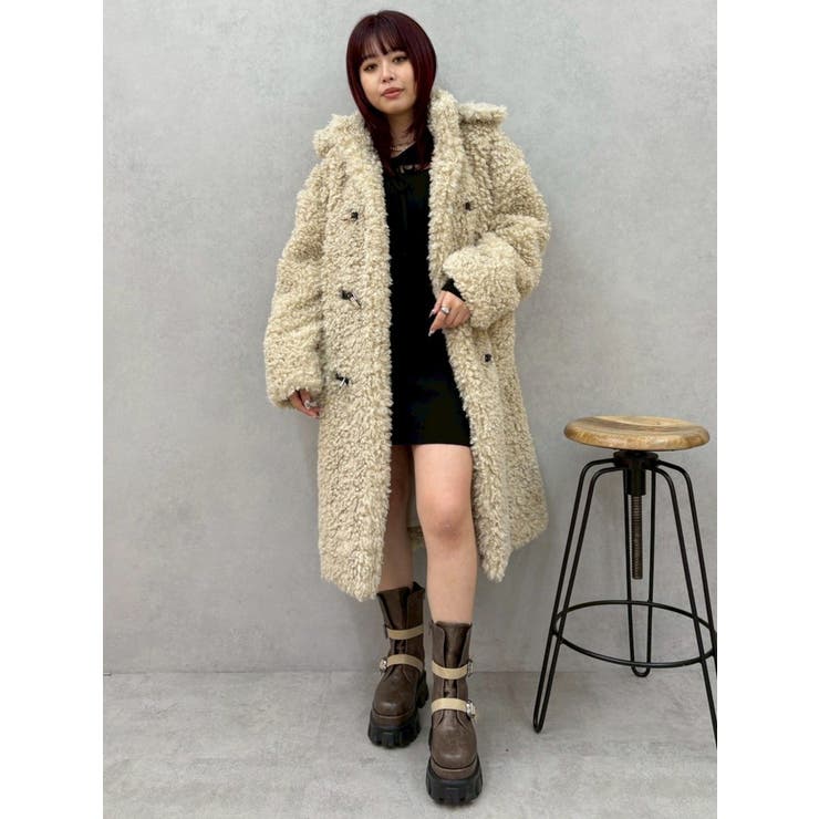 フェイクファーダッフルコート | EVRIS | 詳細画像18 