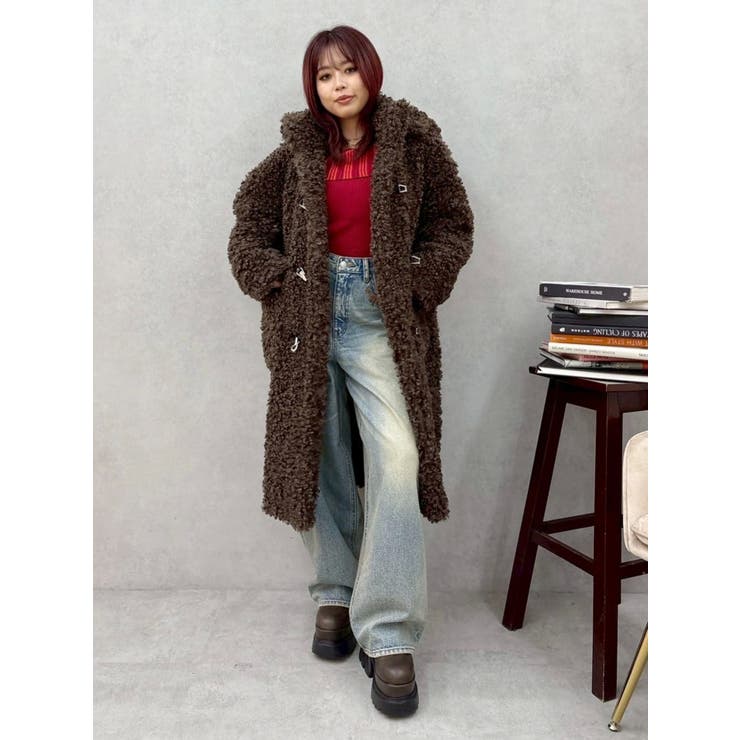 フェイクファーダッフルコート | EVRIS | 詳細画像24 