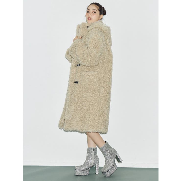 フェイクファーダッフルコート | EVRIS | 詳細画像4 