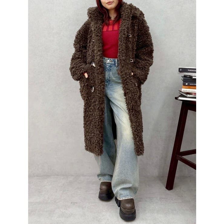 フェイクファーダッフルコート[品番：MKSW0066946]｜EVRIS（エブリス