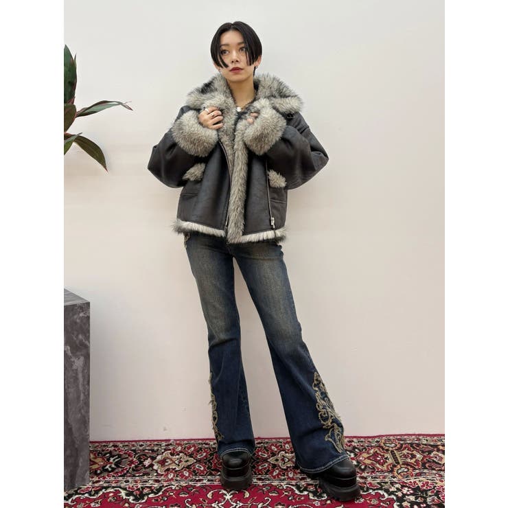 リバーシブルフェイクファーブルゾン[品番：MKSW0066699]｜EVRIS