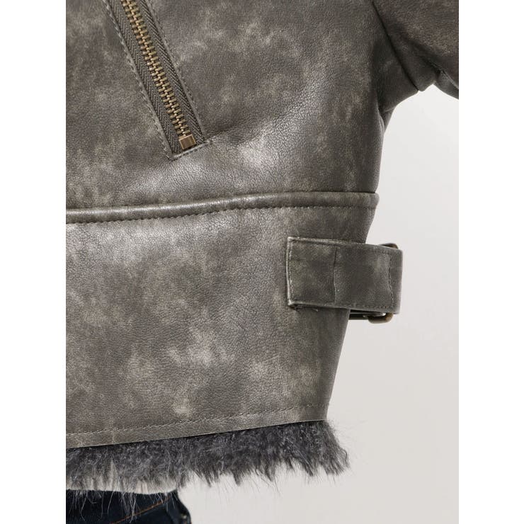 BIGカラーフェイクファーショートブルゾン | EVRIS | 詳細画像28 