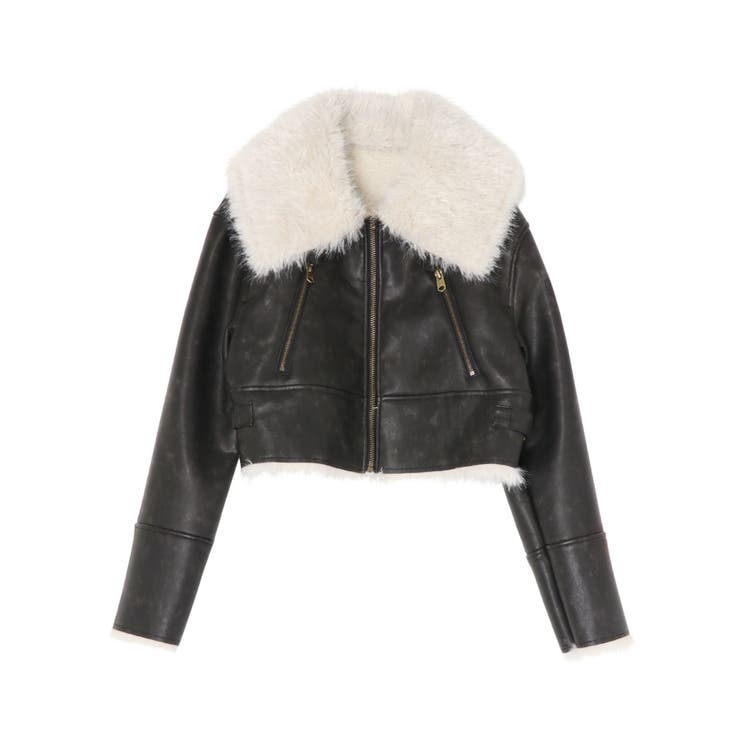 BIGカラーフェイクファーショートブルゾン | EVRIS | 詳細画像34 