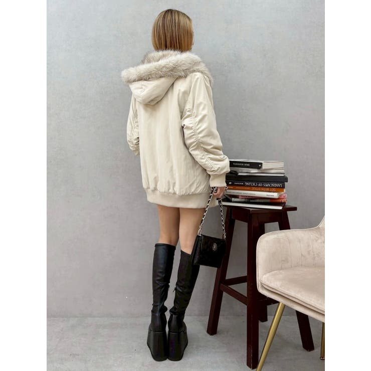 リバーシブルオーバーサイズフードブルゾン | EVRIS | 詳細画像22 