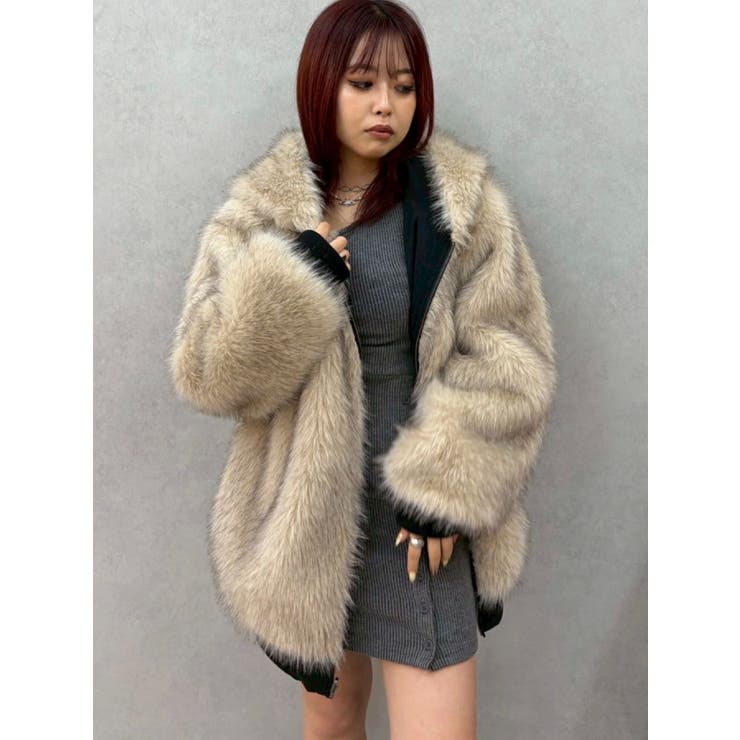 リバーシブルオーバーサイズフードブルゾン | EVRIS | 詳細画像33 