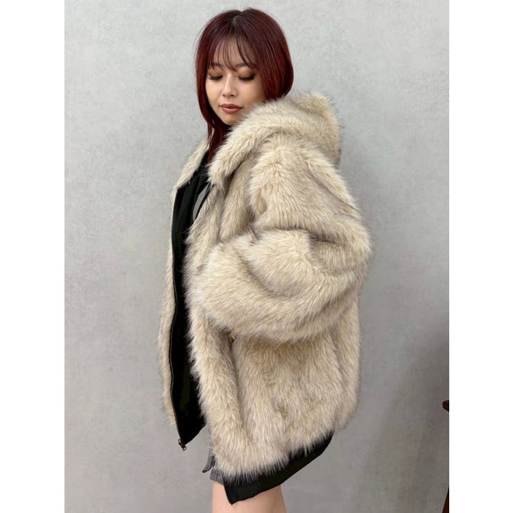 リバーシブルオーバーサイズフードブルゾン | EVRIS | 詳細画像34 