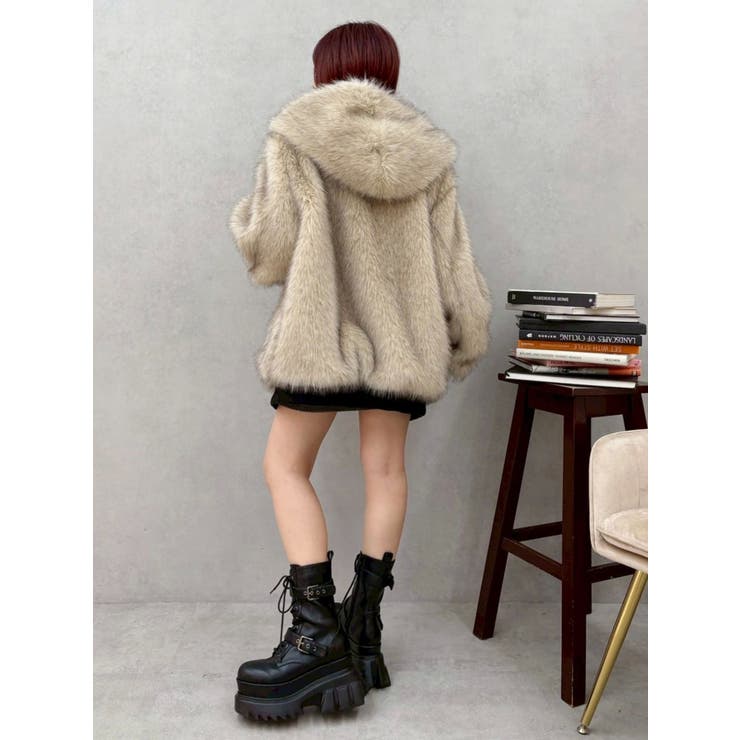 リバーシブルオーバーサイズフードブルゾン | EVRIS | 詳細画像37 