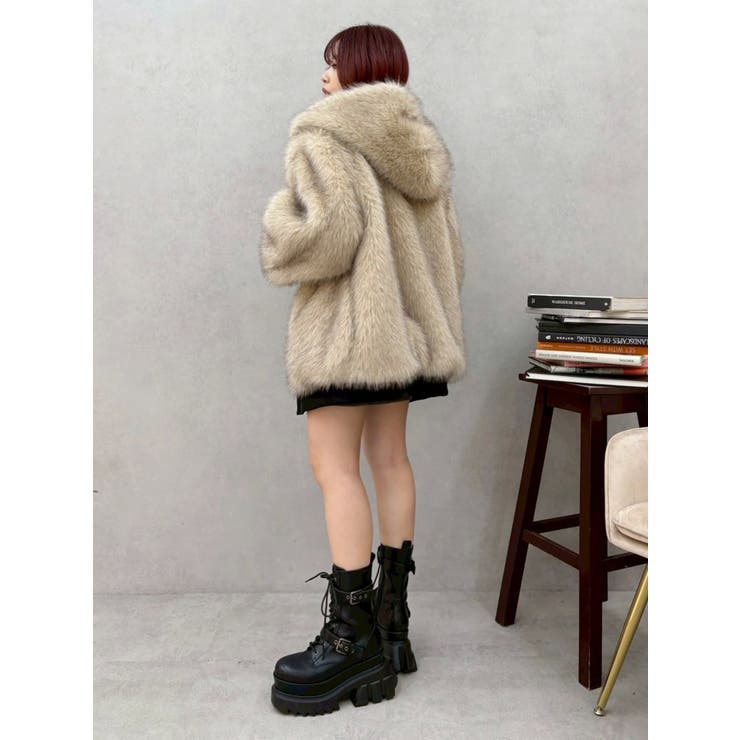 リバーシブルオーバーサイズフードブルゾン | EVRIS | 詳細画像38 