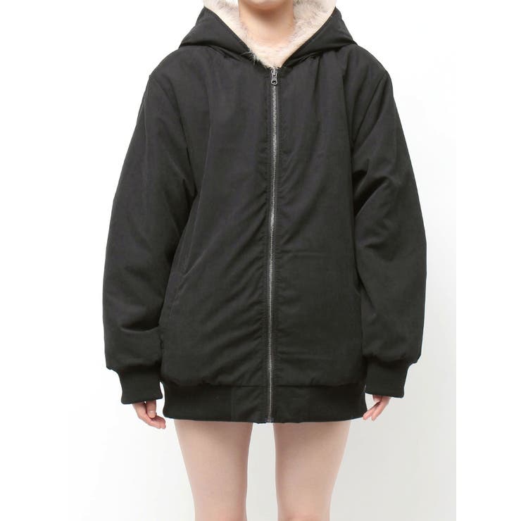 リバーシブルオーバーサイズフードブルゾン | EVRIS | 詳細画像43 