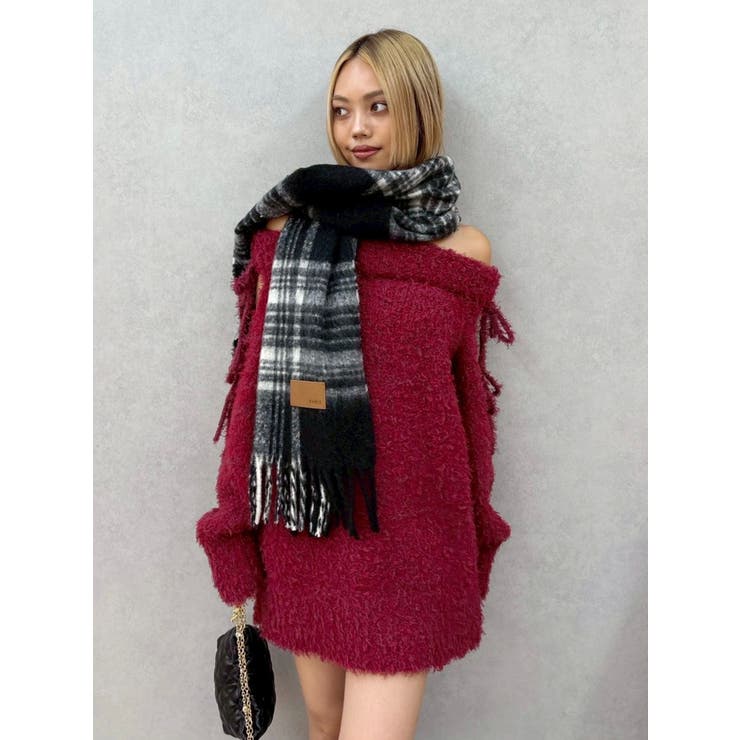 リボンオフショルニットワンピース | EVRIS | 詳細画像14 