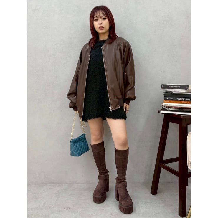 リボンオフショルニットワンピース | EVRIS | 詳細画像25 