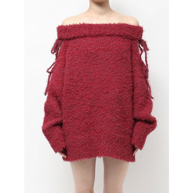 リボンオフショルニットワンピース | EVRIS | 詳細画像44 