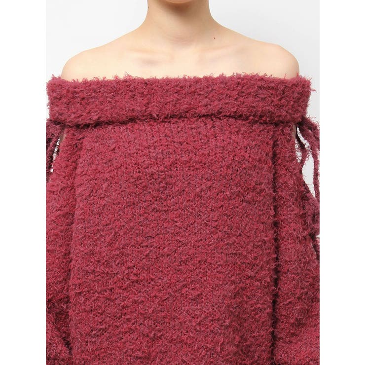 リボンオフショルニットワンピース | EVRIS | 詳細画像47 