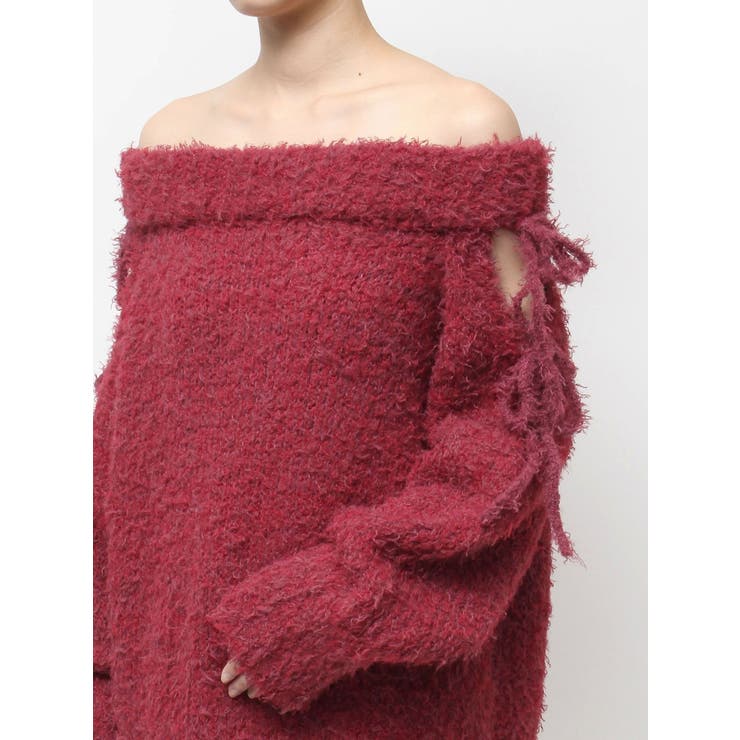 リボンオフショルニットワンピース | EVRIS | 詳細画像48 