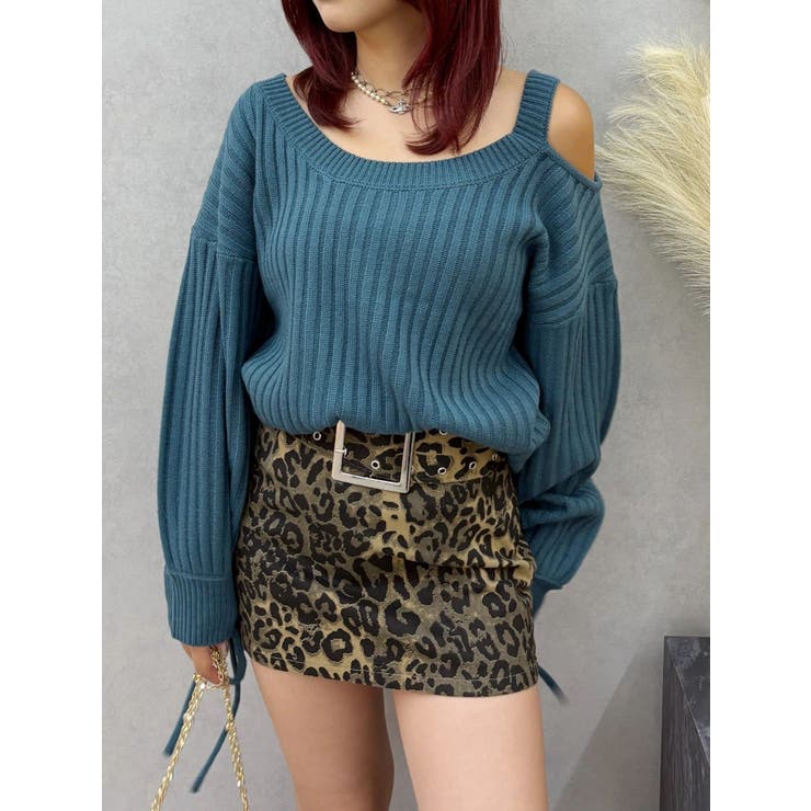 ワンショルダーニットワンピース | EVRIS | 詳細画像20 