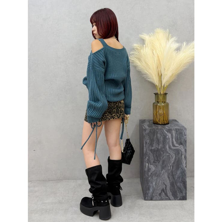 ワンショルダーニットワンピース | EVRIS | 詳細画像26 