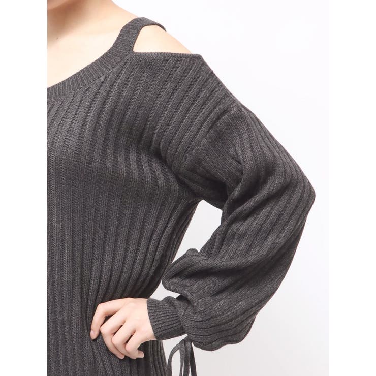 ワンショルダーニットワンピース | EVRIS | 詳細画像31 