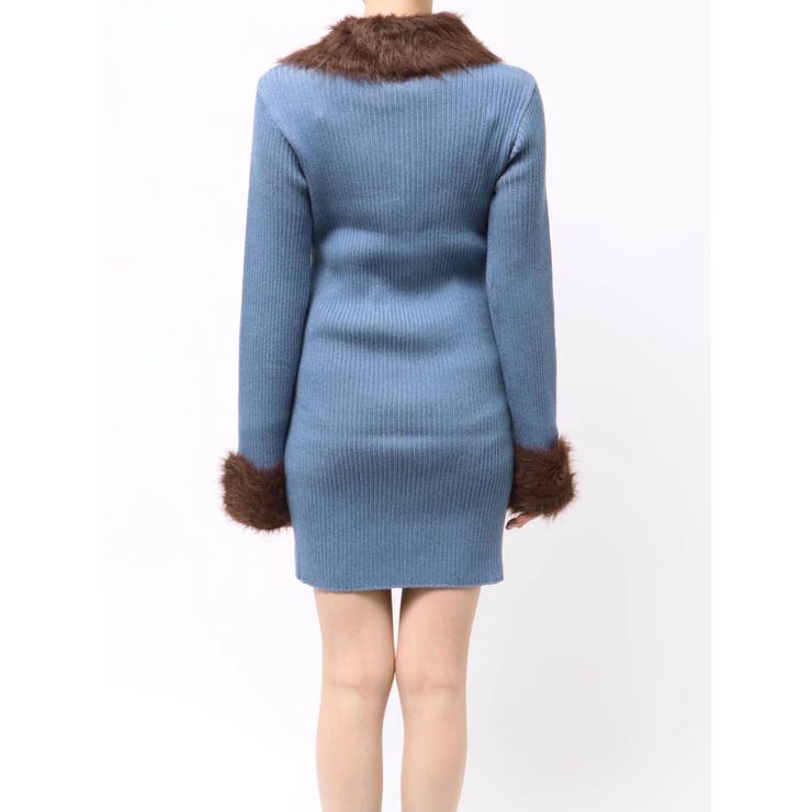 フェザーコンビニットミニワンピース | EVRIS | 詳細画像31 