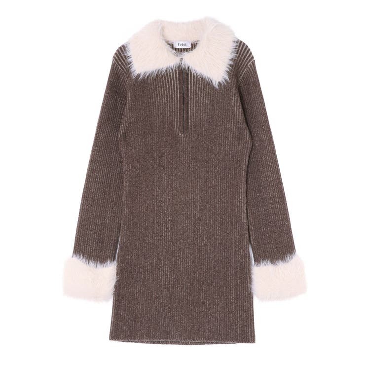 フェザーコンビニットミニワンピース | EVRIS | 詳細画像41 