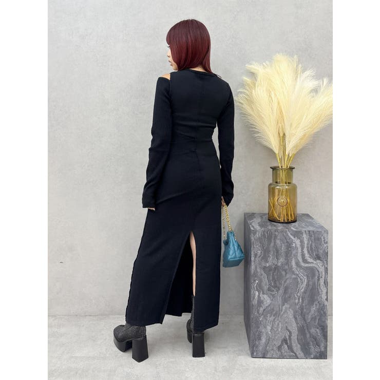 カッティングロングニットワンピース | EVRIS | 詳細画像13 