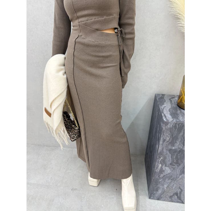 カッティングロングニットワンピース | EVRIS | 詳細画像17 