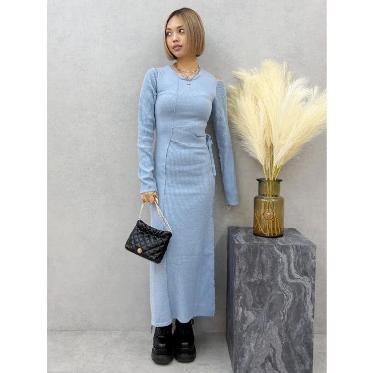 カッティングロングニットワンピース | EVRIS | 詳細画像25 