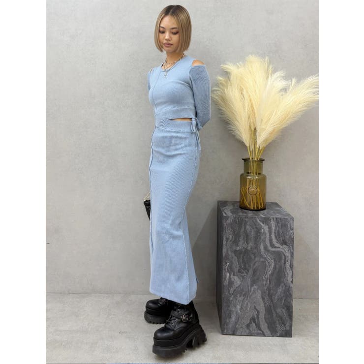 カッティングロングニットワンピース | EVRIS | 詳細画像27 