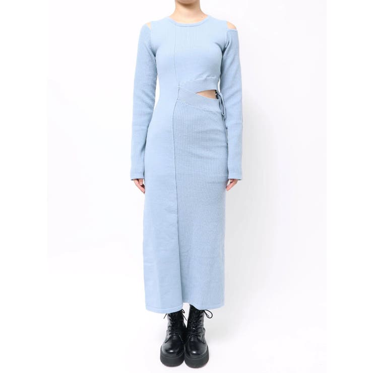 カッティングロングニットワンピース | EVRIS | 詳細画像28 