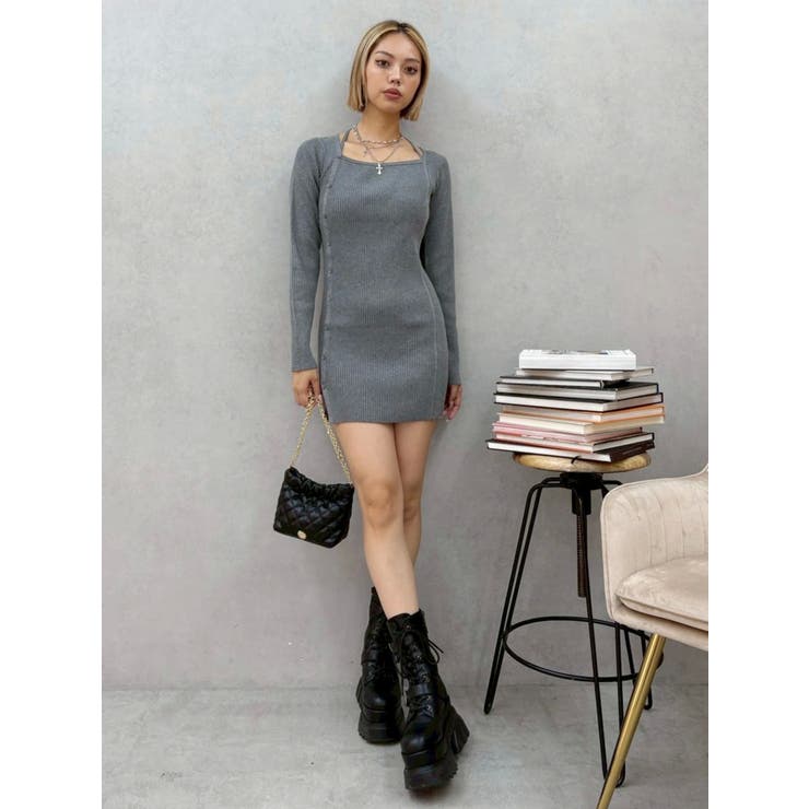 タイトニットミニワンピース | EVRIS | 詳細画像18 