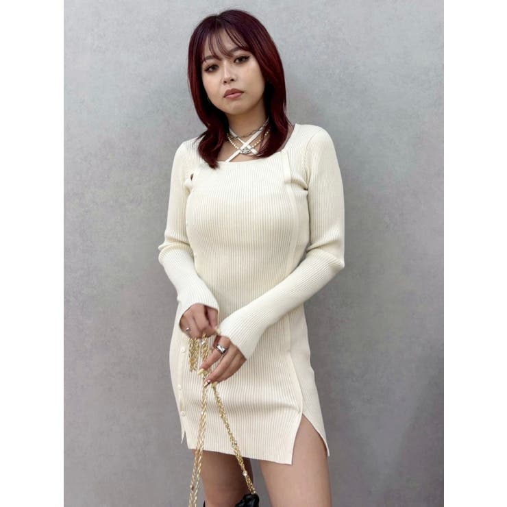 タイトニットミニワンピース | EVRIS | 詳細画像24 