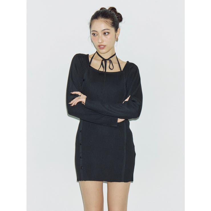 タイトニットミニワンピース | EVRIS | 詳細画像3 