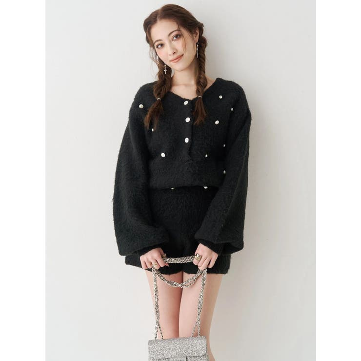 bijouシャギーニットロンパース | EVRIS | 詳細画像11 