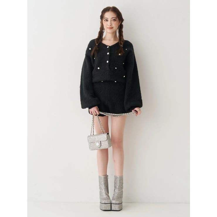 bijouシャギーニットロンパース | EVRIS | 詳細画像15 