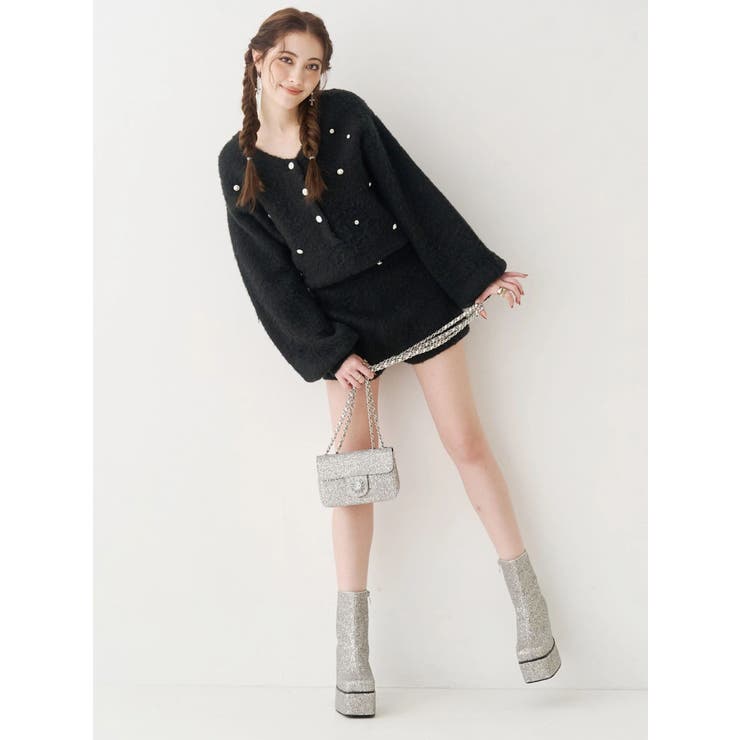 bijouシャギーニットロンパース | EVRIS | 詳細画像17 