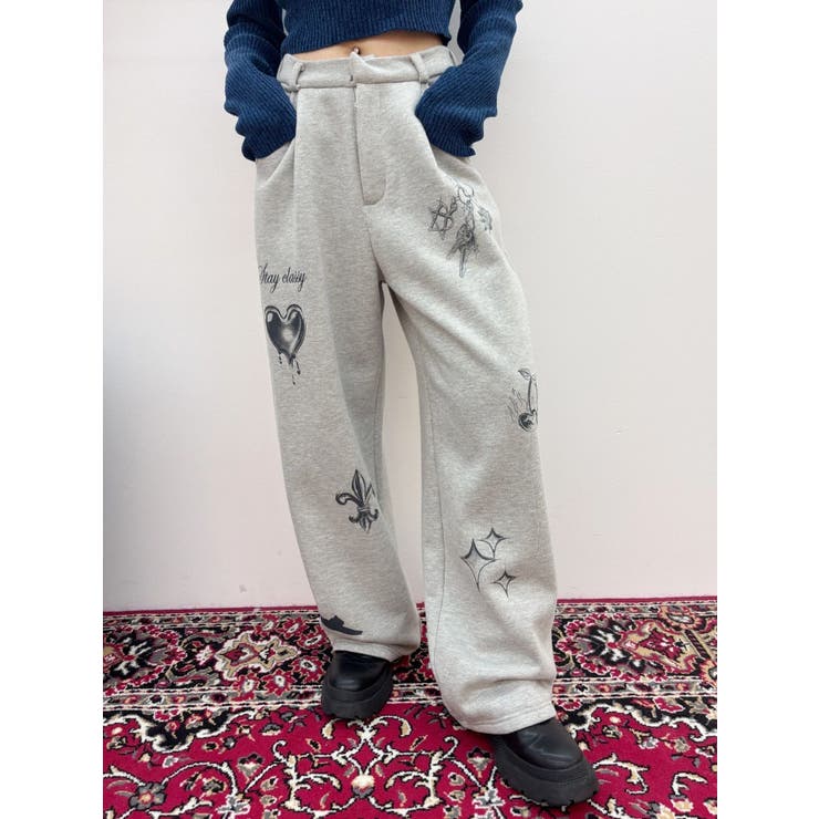 グラフィックプリントスウェットパンツ | EVRIS | 詳細画像11 